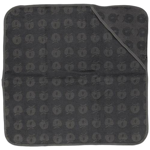 Småfolk Mønstret Håndklæde Til Baby Med Æbler Wild Dove One Size      Unisex
