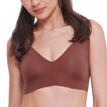 Sloggi Bh Zero Feel 2 0 Soft Bra Mørkbrun  XL+ Dame