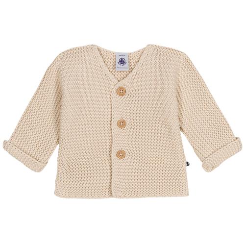 Se Petit Bateau Cardigan Beige | Beige | 3 months ved Babyshop