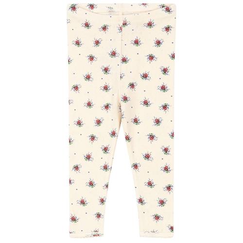 Konges Sløjd GOTS Minnie Blomstrede Leggings Vita Rosa Mini |  | 18 months