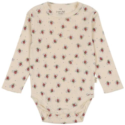 Se Konges Sløjd GOTS Minnie Blomstret Babybody Vita Rosa Mini |  | 18 months ved Babyshop