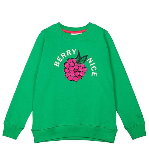 Se The New The New Sweatshirt - TnJosline - Bright Green ved KidsWorld