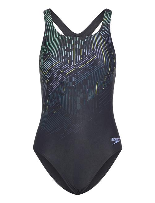 Womens Digital Printed Medalist Speedo Black