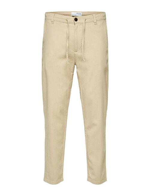 Se Selected Homme Slh172-Slimtape Brody Linen Pant Noos Selected Homme Beige ved Booztlet