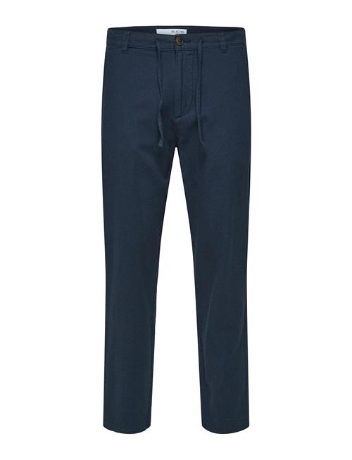 Slh172-Slimtape Brody Linen Pant Noos Selected Navy