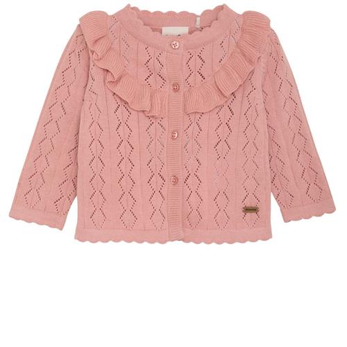 Minymo GOTS Cardigan Peach Beige | Lyserød | 86 cm