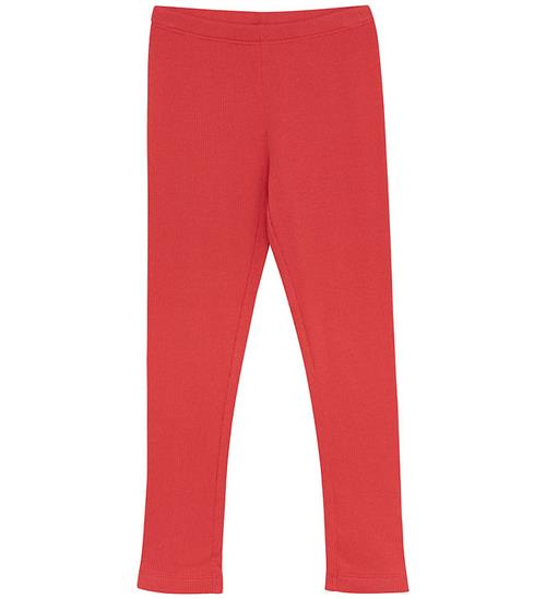 Se Minymo Leggings - Rib - Tomato Puree ved KidsWorld