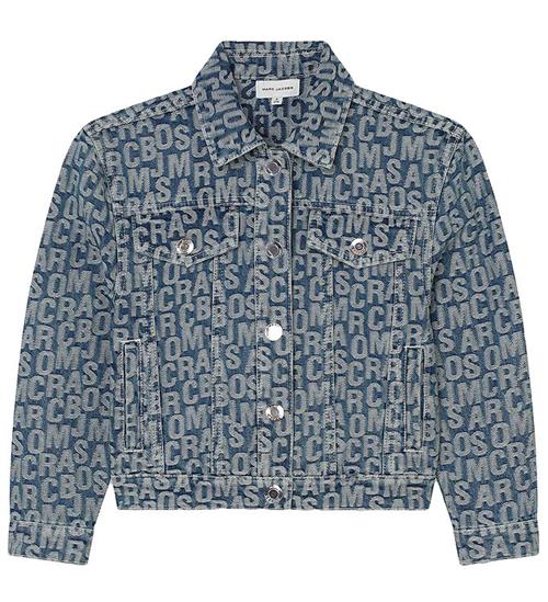 Little Marc Jacobs Denimjakke - Denim Blue m. Print
