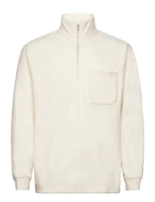 Selected Homme Slhrelaxgotler Fleece Half-Zip Sweat Selected Homme Beige