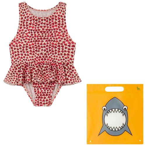 Stella McCartney Kids Hjertemønstret Badedragt Rød | Rød | 9 months