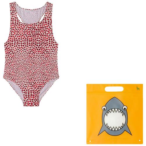 Se Stella McCartney Kids Hjertemønstret Badedragt Rød | Rød | 6 years ved Babyshop