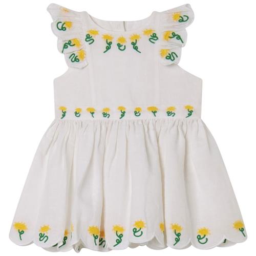 Se Stella McCartney Kids Kjole Med Broderi Hvid | Hvid | 9 months ved Babyshop