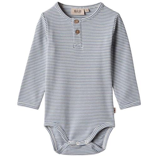 Wheat Benny Stribet Babybody Blå | Blå | 86 cm