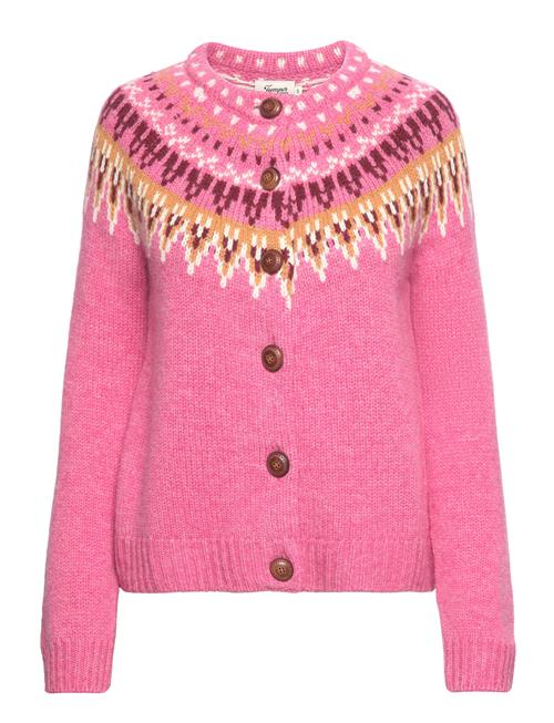 Se Jumperfabriken Joelle Cardigan Jumperfabriken Pink ved Booztlet