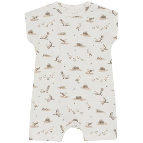 Fixoni GOTS Mønstret Romper Coconut Milk |  | 56 cm