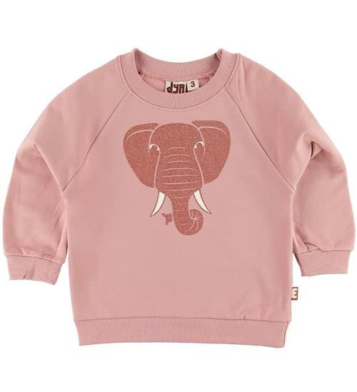 DYR DYR-Cph Sweatshirt - DYRBellow - Rose Glow m. Elefant/Glimmer