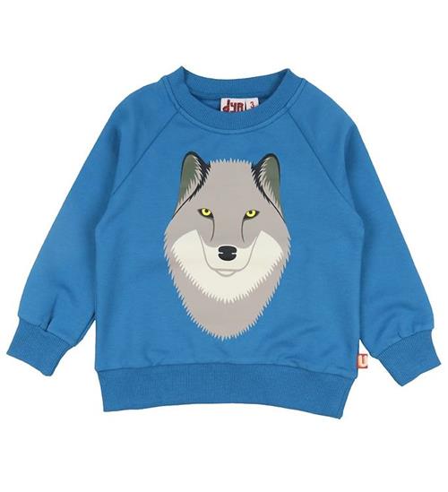 Se DYR DYR Sweatshirt - DYRBellow - Dusty Blue Ulv ved KidsWorld