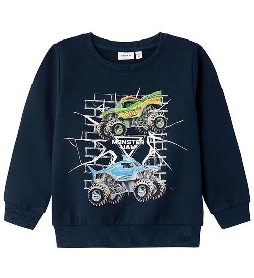 Name It Name It Sweatshirt - NmmFaustin Monsterjam - Dark Sapphire