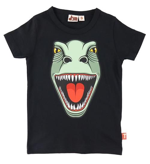 DYR DYR T-shirt - DYRHowl - Sort m. T-Rex