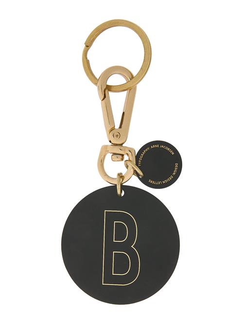 Personal Key Ring & Bagtag Design Letters Black