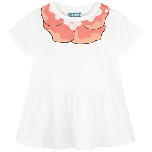 Se Kenzo Kjole Med Tryk Elfenben |  | 6 months ved Babyshop