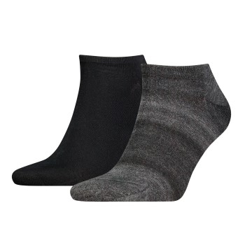 Calvin Klein Legwear Calvin Klein Strømper 2P Men Shadow Sneaker Socks Sort One Size Herre