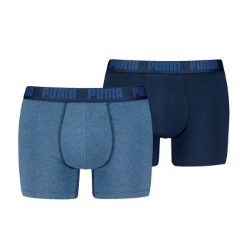 Puma 2P Men Everyday Basic Boxer Denimblå bomuld Medium Herre