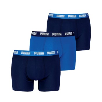 Puma 3P Men Everyday Boxer Marine/Blå bomuld Small Herre