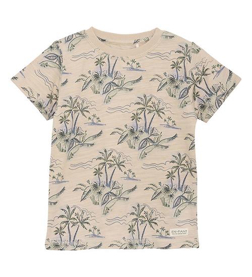 En Fant En Fant T-shirt - Slub - Cement m. Print