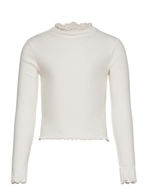 Se Tom Tailor Rib Longsleeve Tom Tailor Cream ved Booztlet