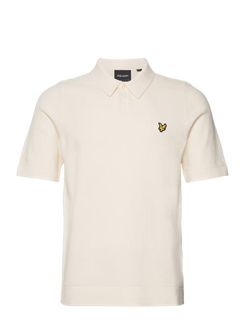 Lyle & Scott Textured Knitted Polo Lyle & Scott White