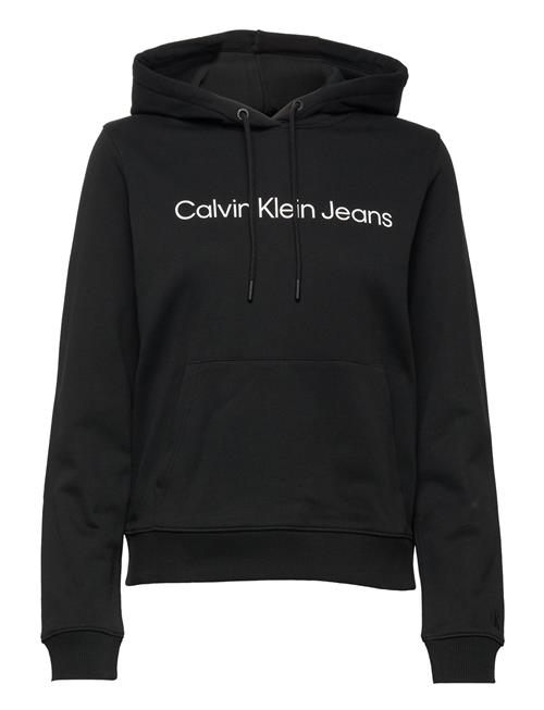 Se Calvin Klein Jeans Core Institutional Logo Hoodie Calvin Klein Jeans Black ved Booztlet