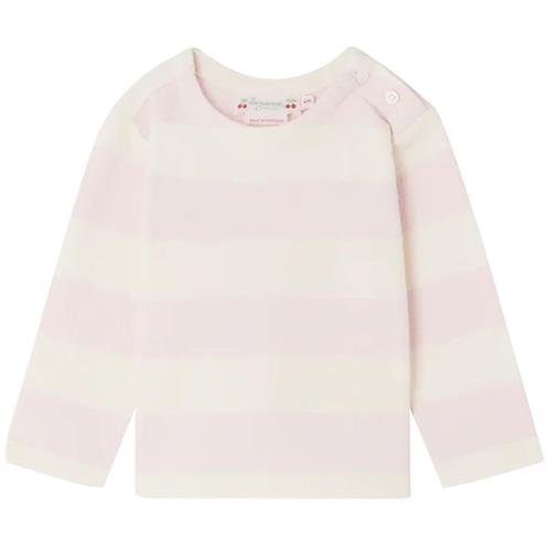 Se Bonpoint Dakota Stribet Langærmet T-shirt Lyserød | Lyserød | 6 months ved Babyshop