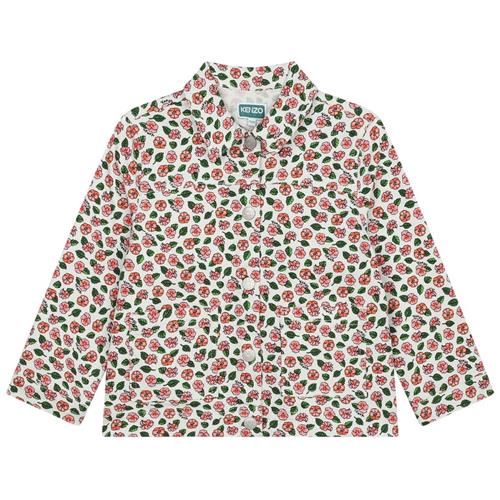 Kenzo Blomstret Cowboyjakke Elfenben 3 Y  Creme  3 år  kvinde