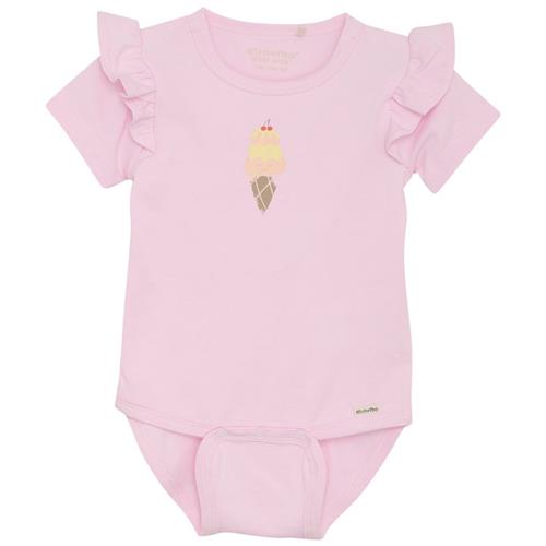 Se Minymo GOTS Babybody Lyserød | Lyserød | 80 cm ved Babyshop