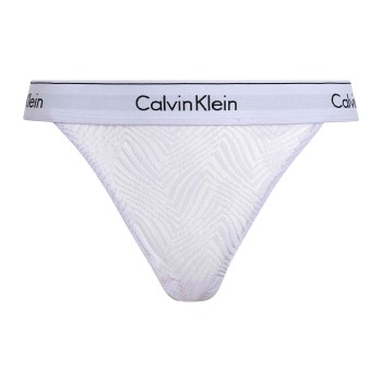 Se Calvin Klein Trusser Modern Lace Thong Lyseviolet polyamid Large Dame ved Timarco