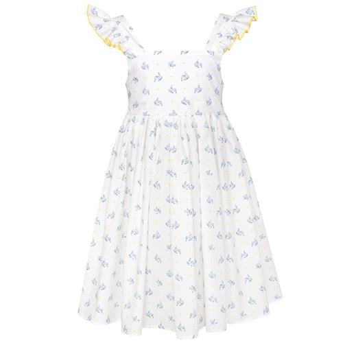 Paade Mode Blomstret Kjole Pearl White | Hvid | 5 years