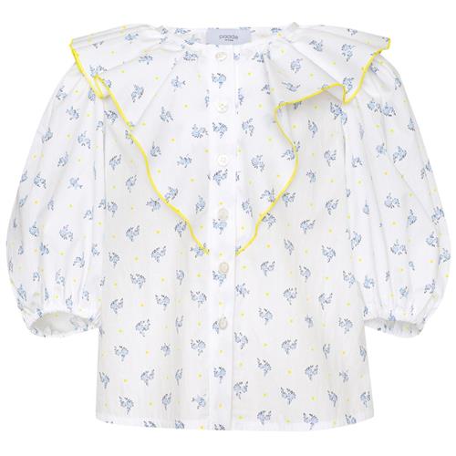 Paade Mode Blomstret Bluse Pearl White | Hvid | 4 years