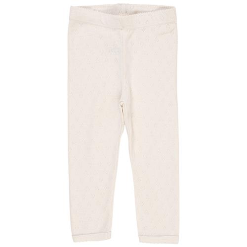 Copenhagen Colors Leggings I Pointelle Cremefarvet |  | 86 cm