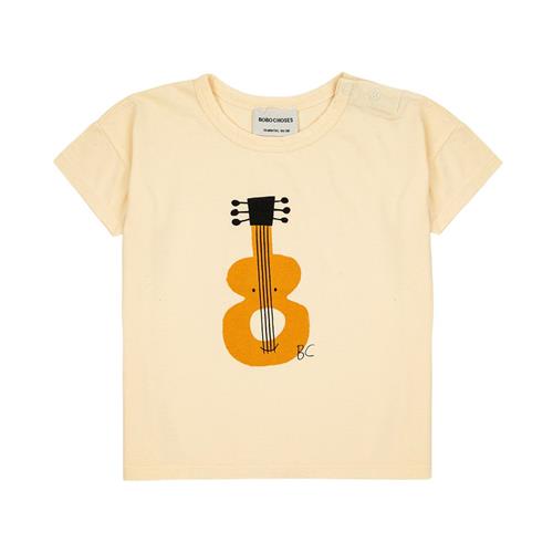 Se Bobo Choses Acoustic Guitar Baby T-shirt Gul | Gul | 6 months ved Babyshop