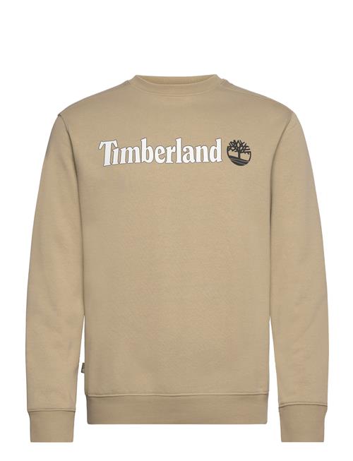 Timberland Kennebec River Linear Logo Crew Neck Sweatshirt Lemon Pepper Timberland Beige