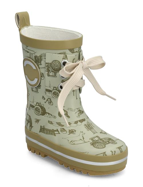 Se mikk-line Printed Wellies W. Lace Mikk-line Green ved Booztlet