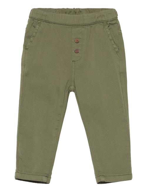 Se Minymo Pants Twill Minymo Green ved Booztlet