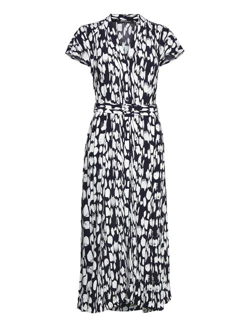 French Connection Islanna Crepe Ss Midi Dress French Connection White