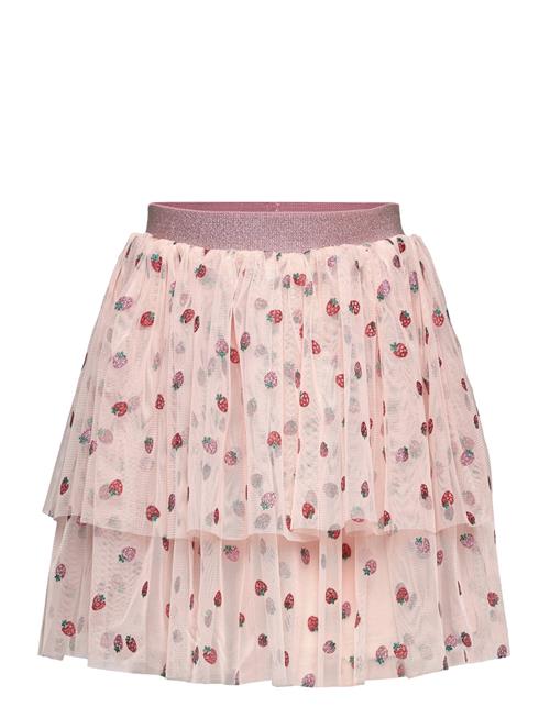 Minymo Skirt W. Glitter Aop Minymo Pink