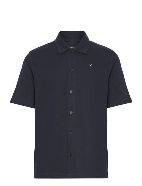 Calton Structured Shirt S/S Clean Cut Copenhagen Navy