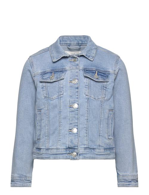 Mango Pocketed Denim Jacket Mango Blue