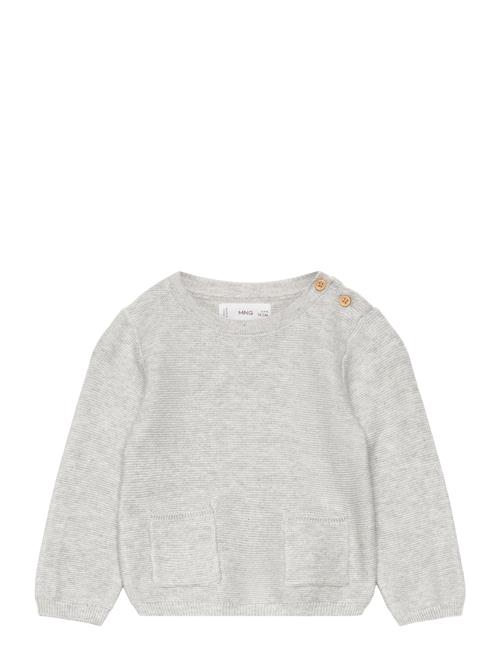 Knit Pockets Sweater Mango Grey