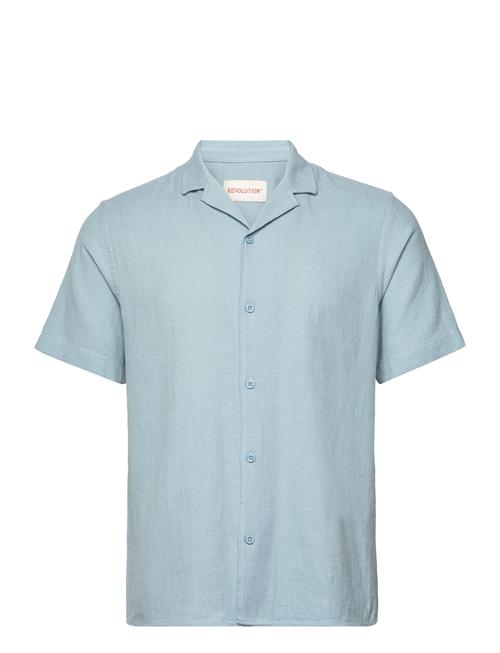 Revolution Short-Sleeved Cuban Shirt Revolution Blue