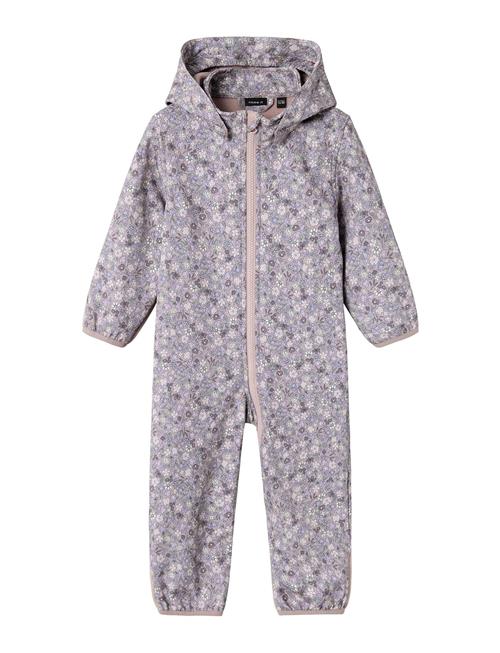 Nbfalfa08 Softshell Suit Small Flower Fo Name It Purple